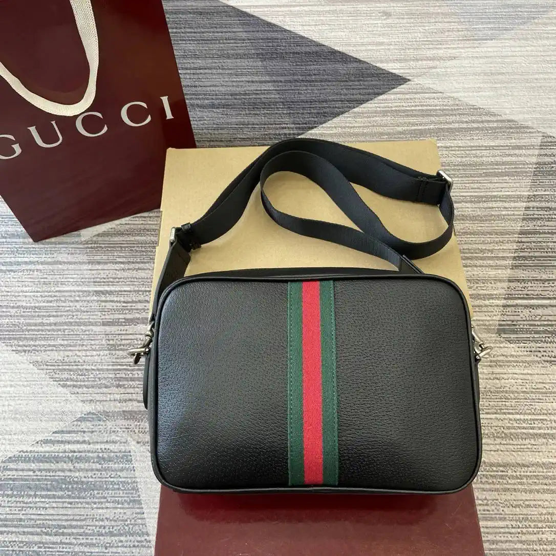 Gucci 834468 Ophidia medium crossbody bag Black Leather