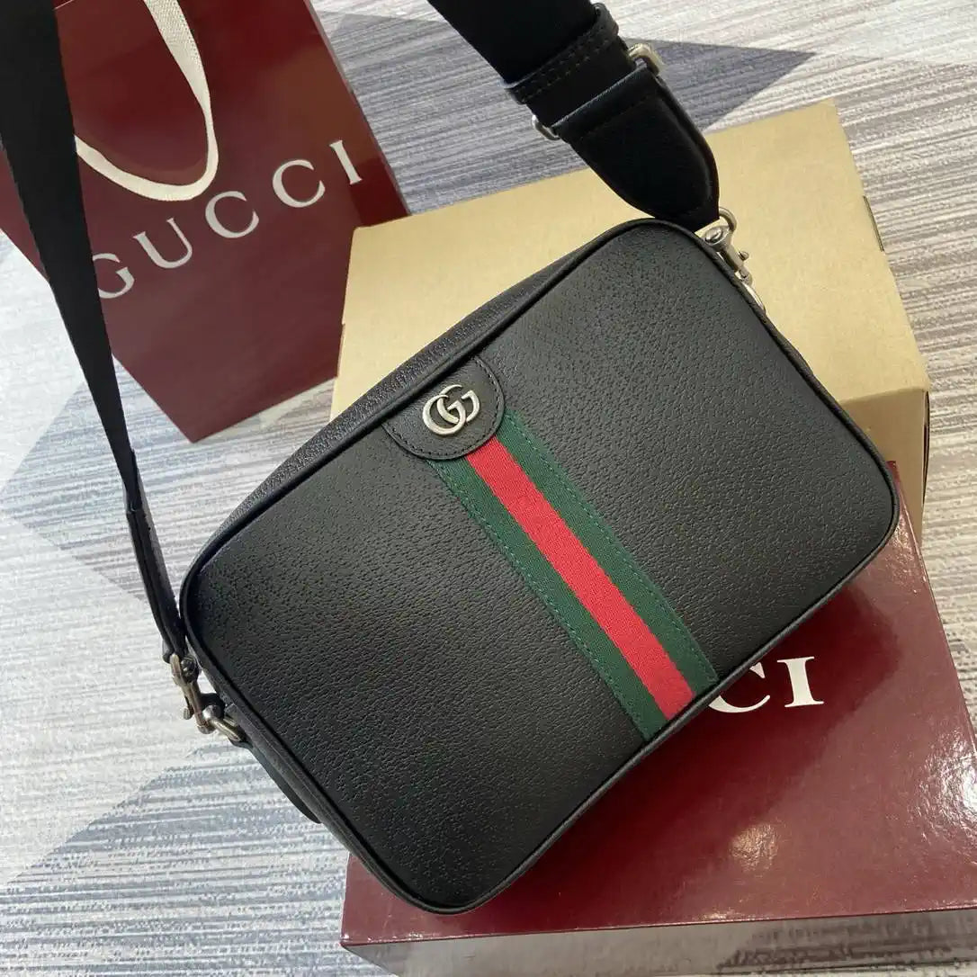 Gucci 834468 Ophidia medium crossbody bag Black Leather