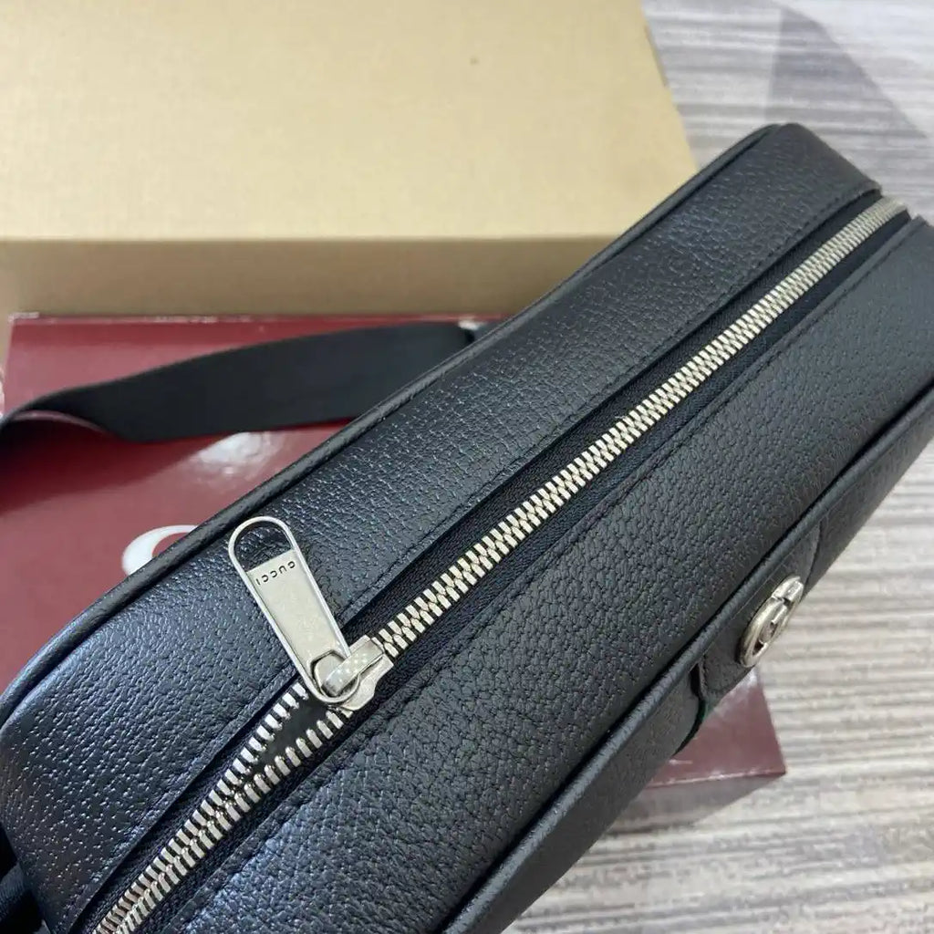Gucci 834468 Ophidia medium crossbody bag Black Leather