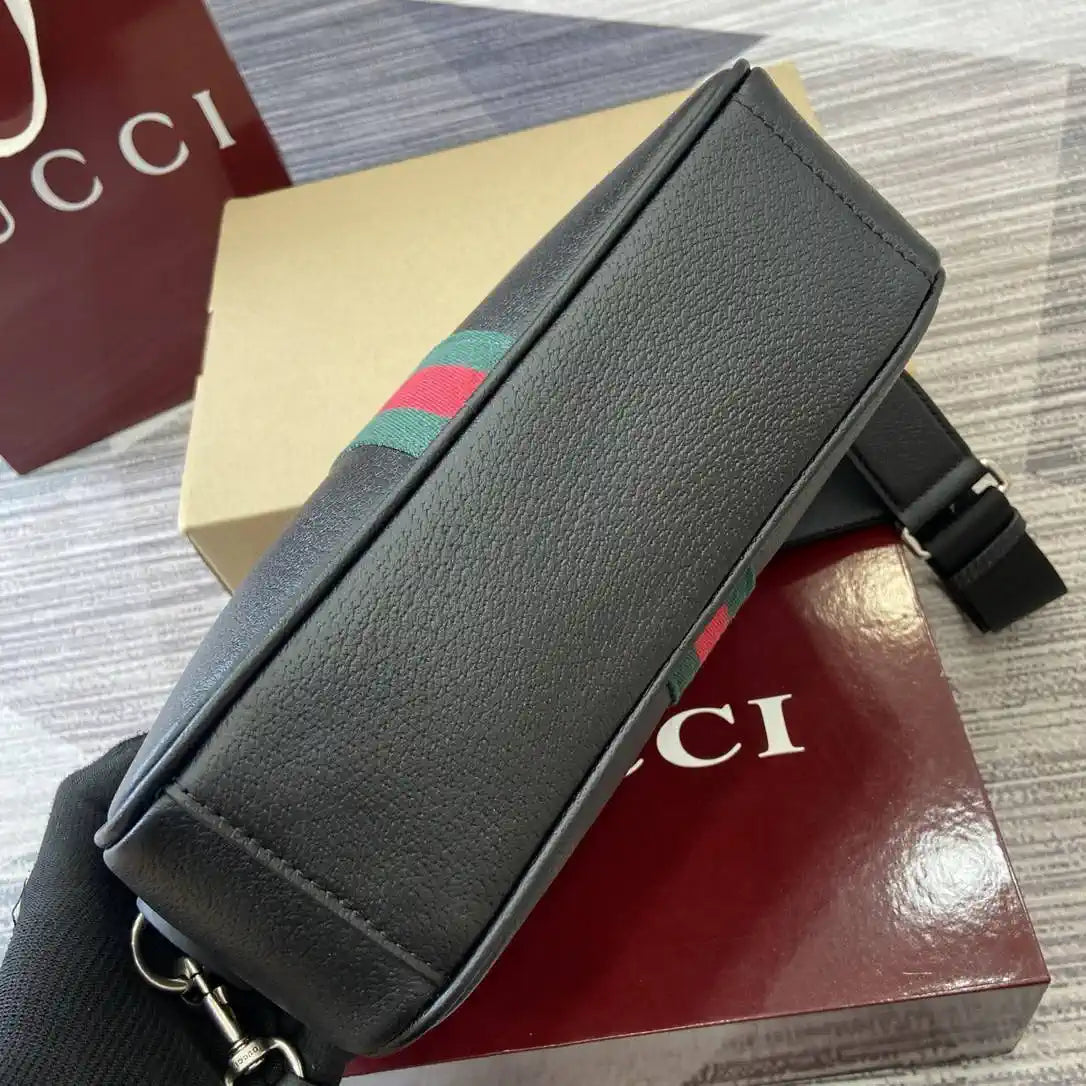 Gucci 834468 Ophidia medium crossbody bag Black Leather