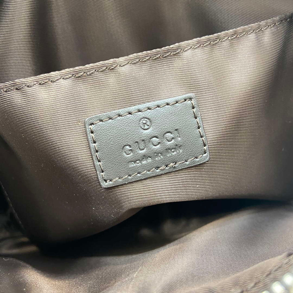 Gucci 834802 GG Canvas Small Crossbody Bag Dark brown