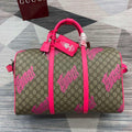 Gucci 834962 Medium Duffle Bag With Print Bright pink - Default Title - View 1
