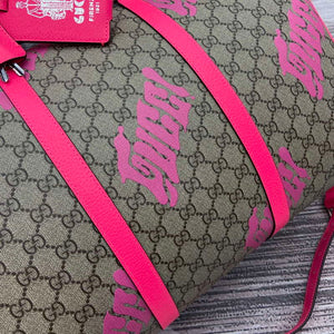 Gucci 834962 Medium Duffle Bag With Print Bright pink - Default Title - View 4