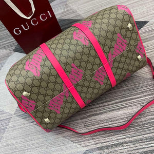 Gucci 834962 Medium Duffle Bag With Print Bright pink - Default Title - View 8