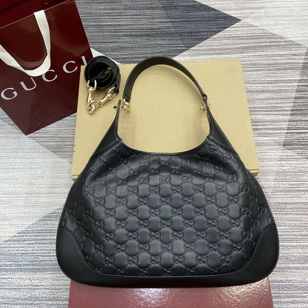 Gucci 834981 Gucci B medium Shoulder Bag Black - Default Title - View 1
