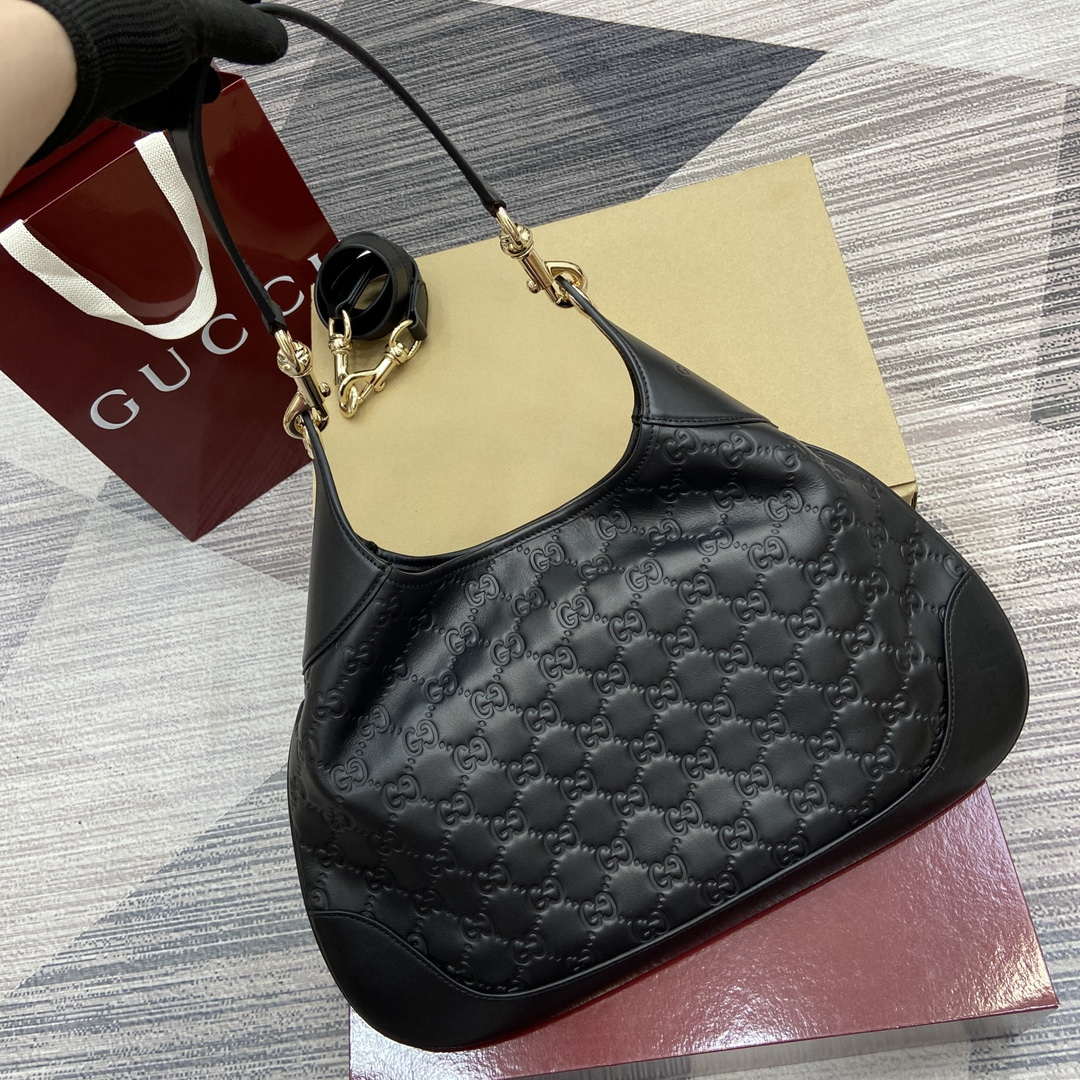 Gucci 834981 Gucci B medium Shoulder Bag Black - Default Title - View 5