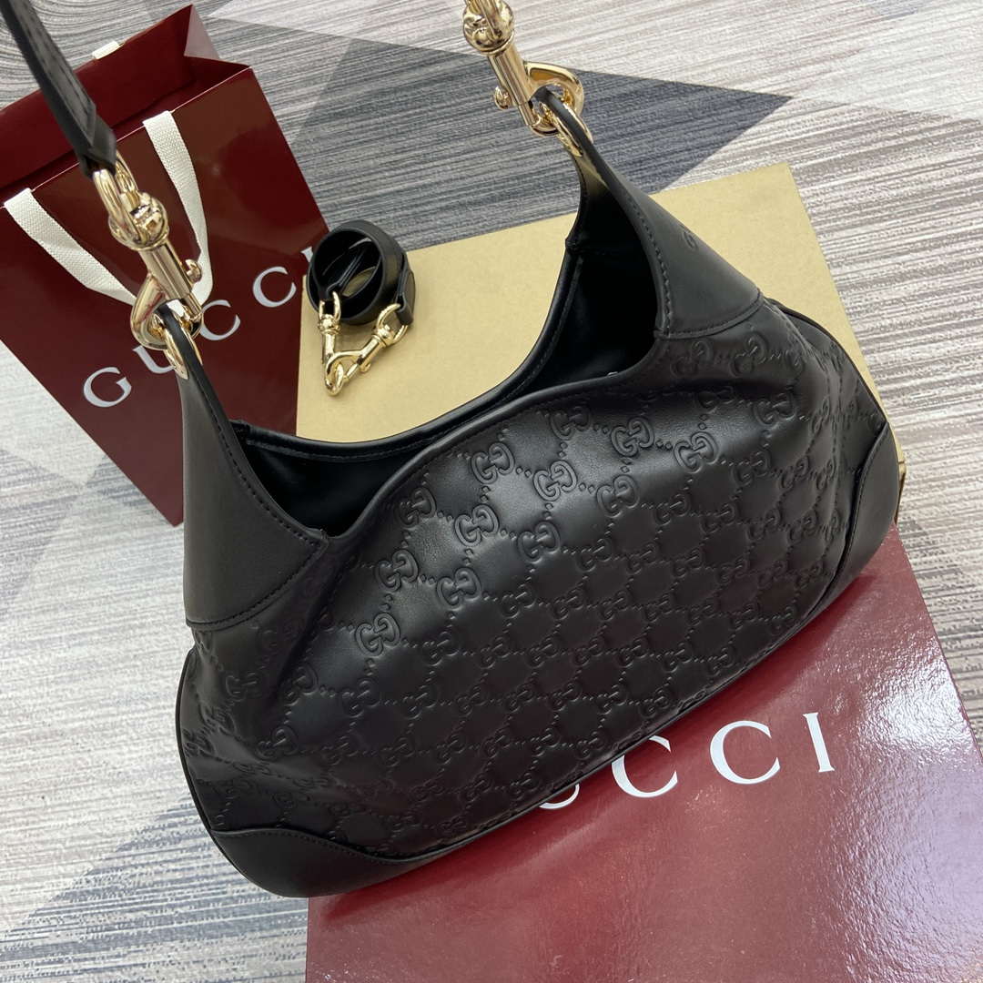 Gucci 834981 Gucci B medium Shoulder Bag Black - Default Title - View 6