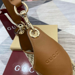 Gucci 834981 Gucci B Medium Shoulder Bag Brown Leather Trim - Default Title - View 4