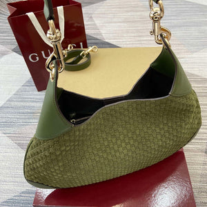 Gucci 834981 Gucci B medium Shoulder Bag Dark green - Default Title - View 6