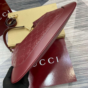 Gucci 834981 Gucci B medium Shoulder Bag Red Leather - Default Title - View 7
