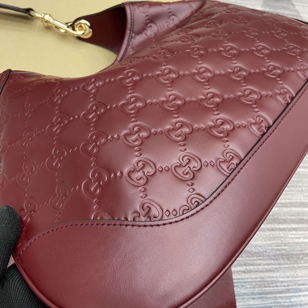 Gucci 834981 Gucci B medium Shoulder Bag Red Leather - Default Title - View 8