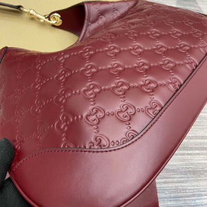 Gucci 834981 Gucci B medium Shoulder Bag Red Leather - Default Title - View 8