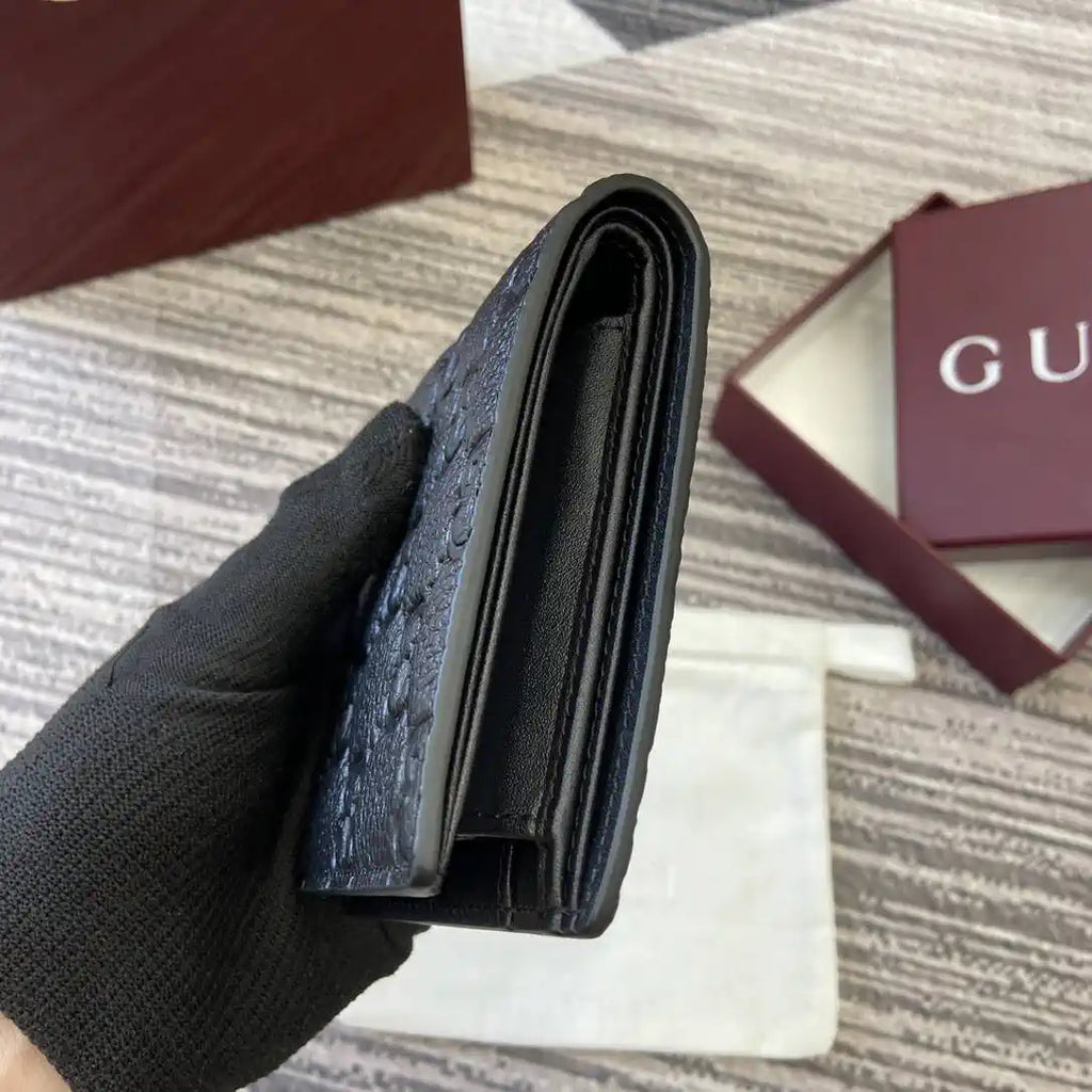 Gucci 835002 Gucci Imprint coin wallet Black