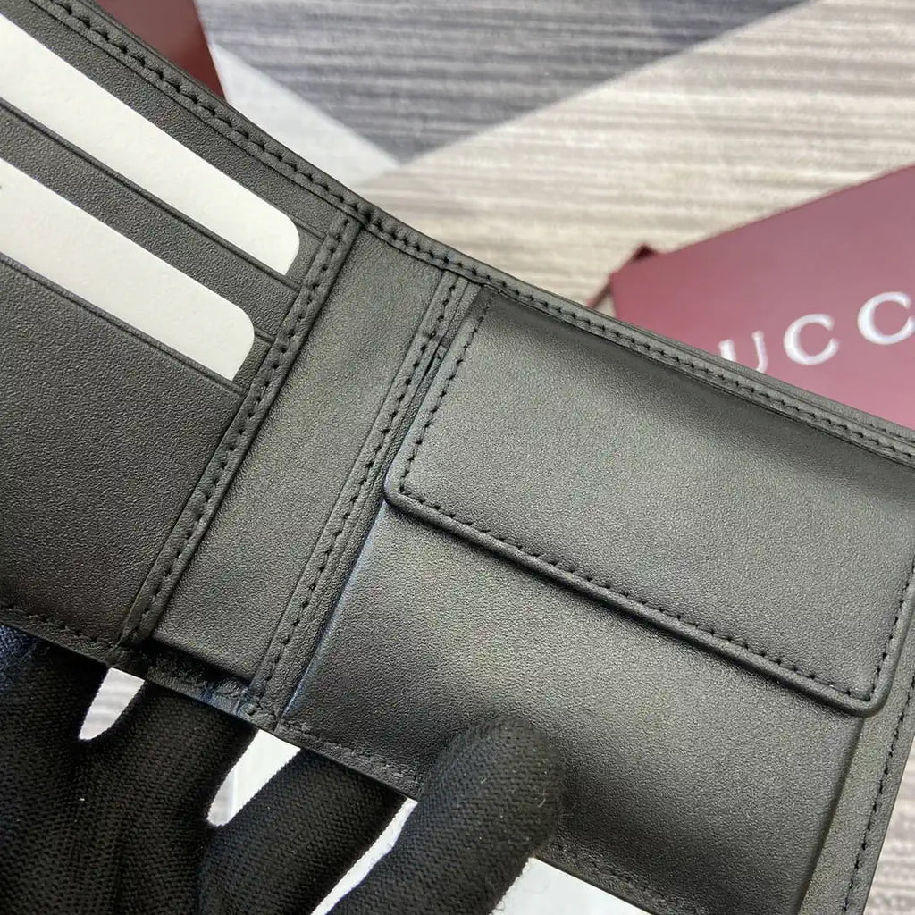 Gucci 835002 Gucci Imprint coin wallet Black