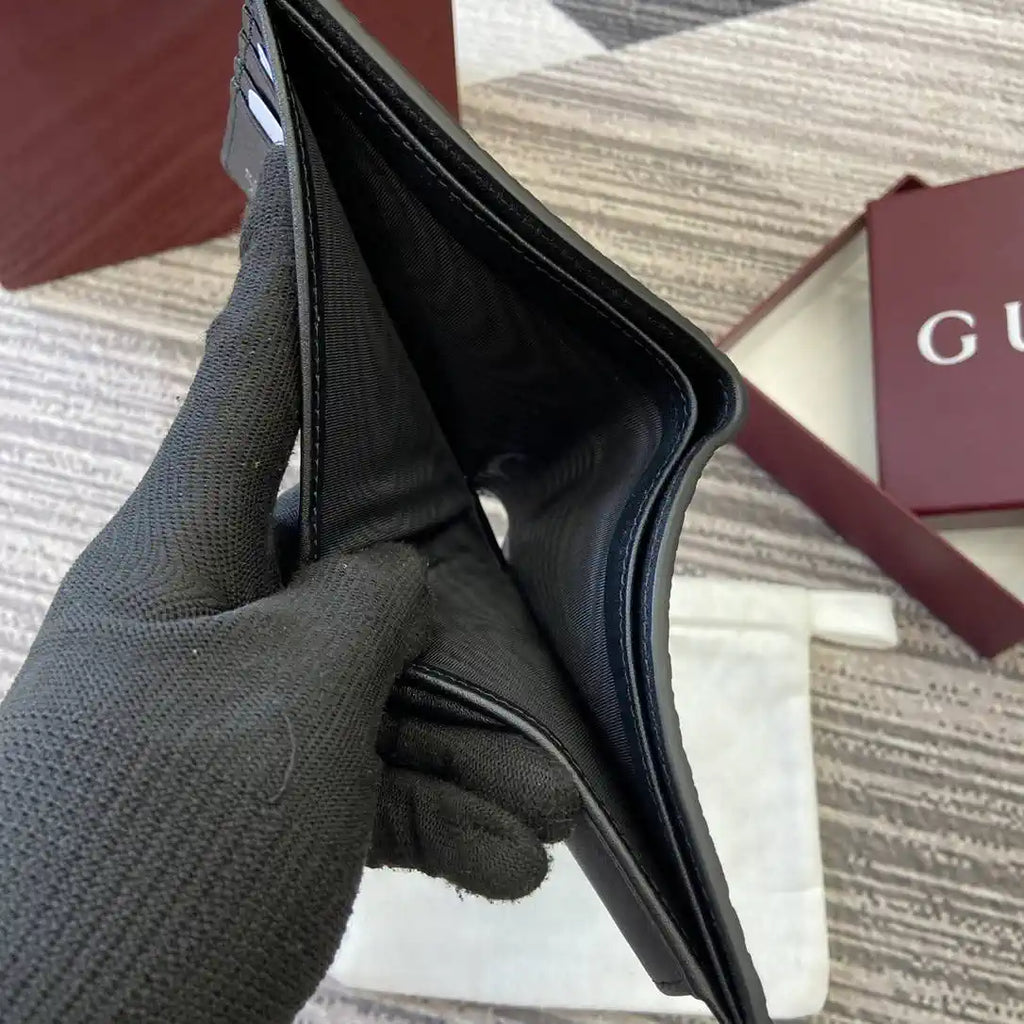 Gucci 835002 Gucci Imprint coin wallet Black