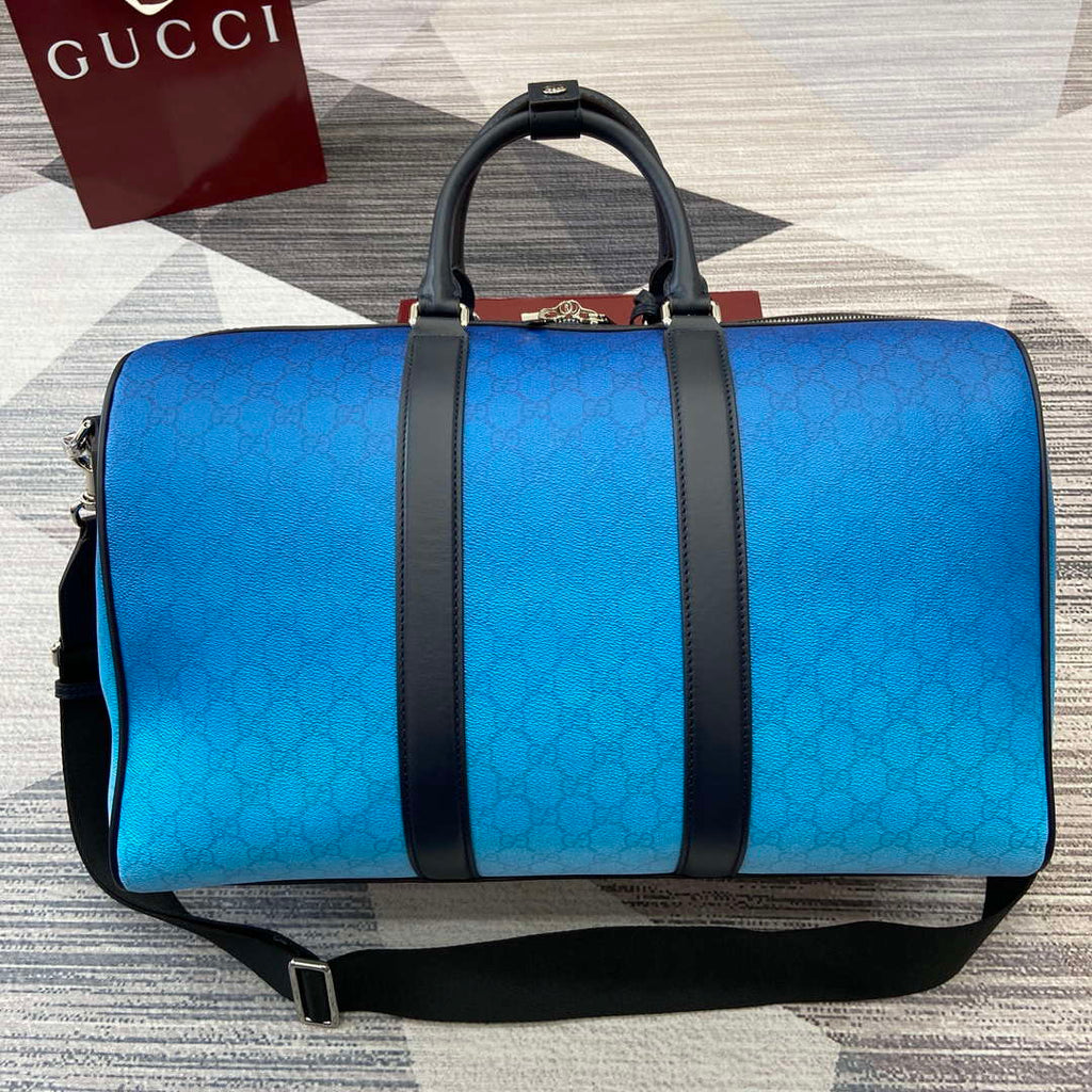 Gucci 835688 Gucci Chroma Medium Duffle Bag Gradient blue