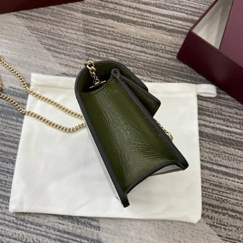 Gucci 837370 Dionysus mini shoulder bag Green leather