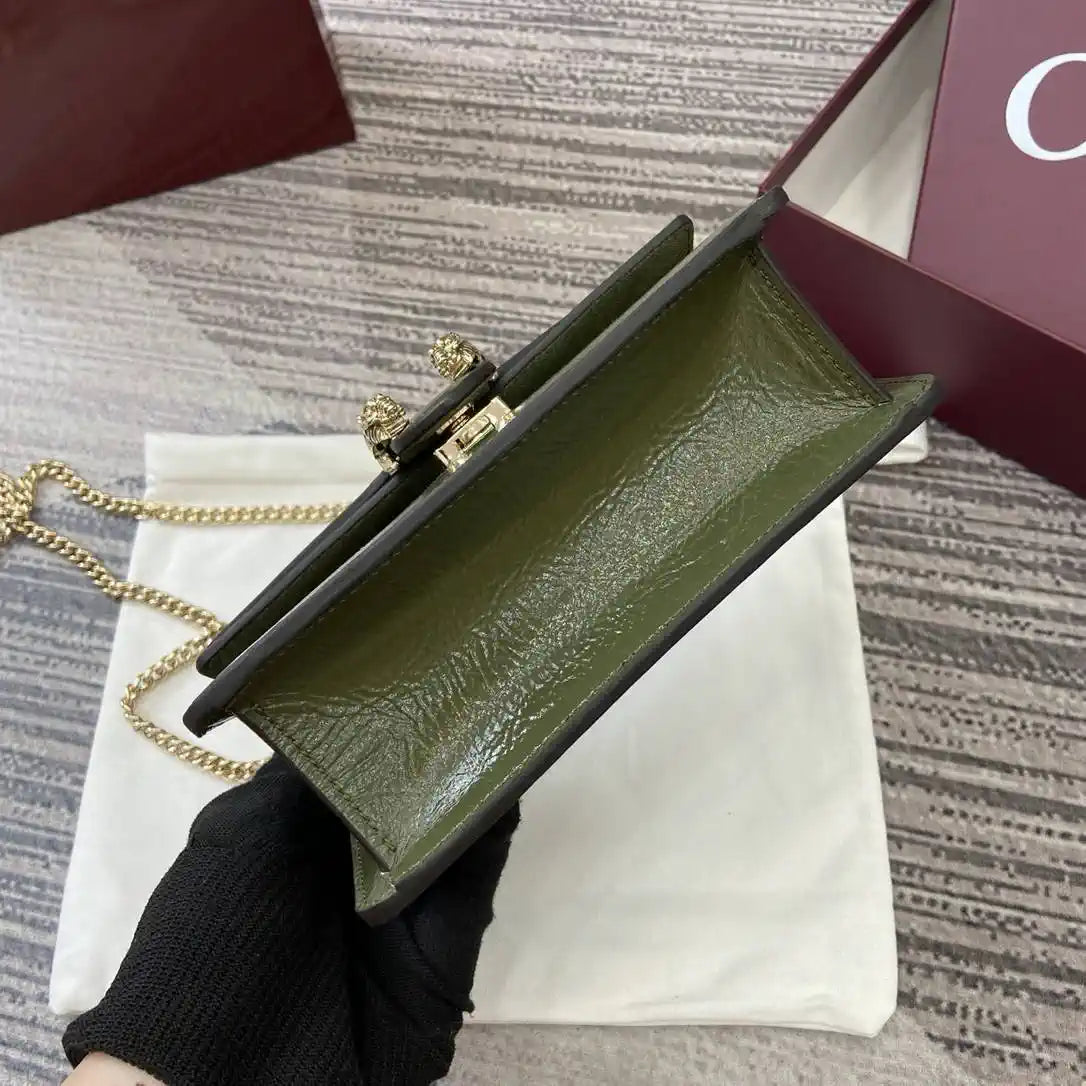 Gucci 837370 Dionysus mini shoulder bag Green leather