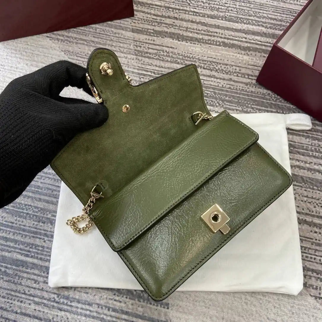 Gucci 837370 Dionysus mini shoulder bag Green leather