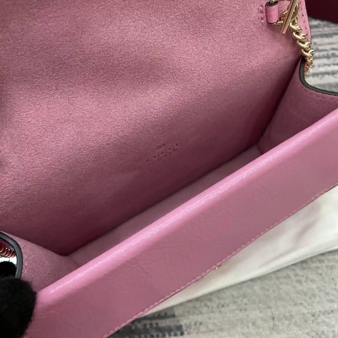 Gucci 837370 Dionysus mini shoulder bag pink leather