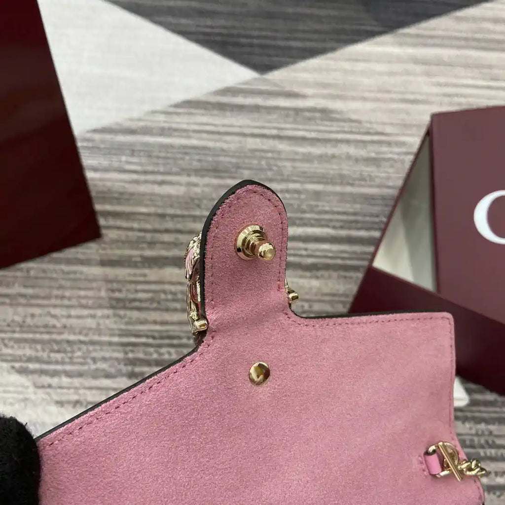 Gucci 837370 Dionysus mini shoulder bag pink leather