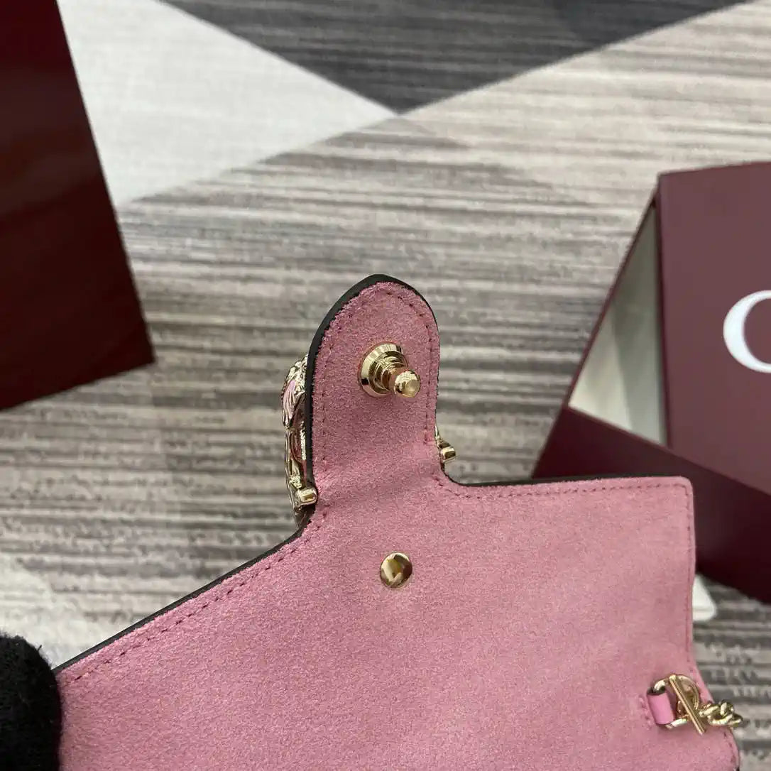 Gucci 837370 Dionysus mini shoulder bag pink leather