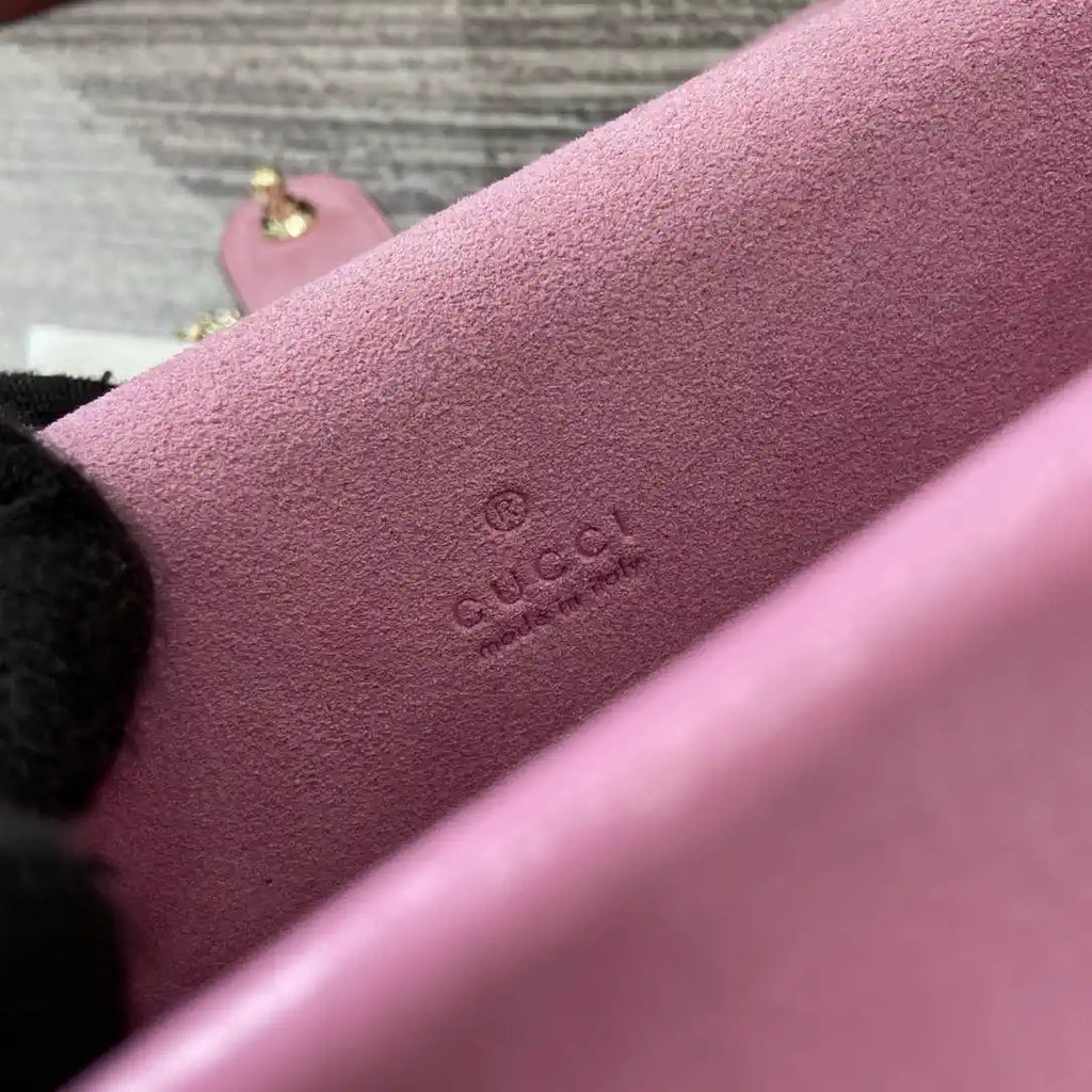 Gucci 837370 Dionysus mini shoulder bag pink leather