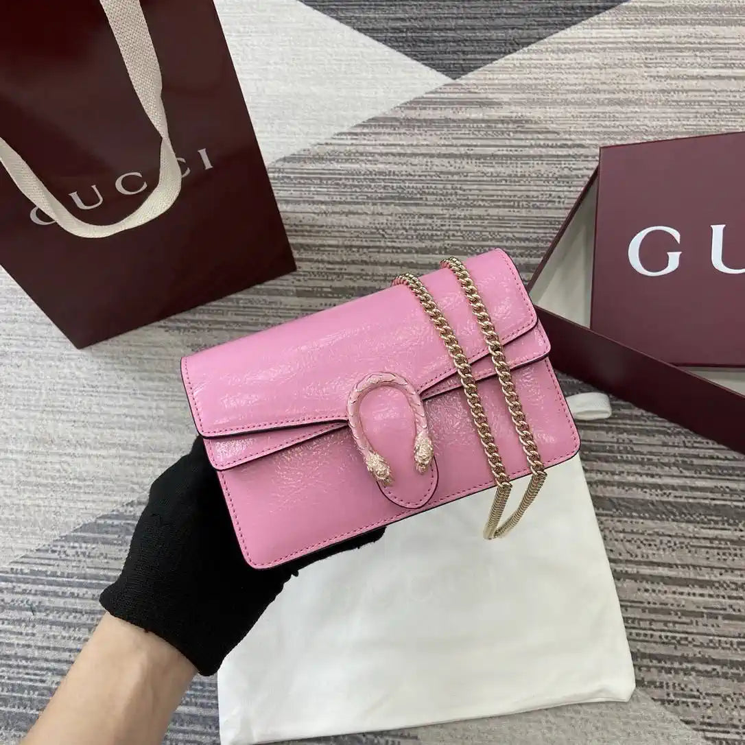 Gucci 837370 Dionysus mini shoulder bag pink leather