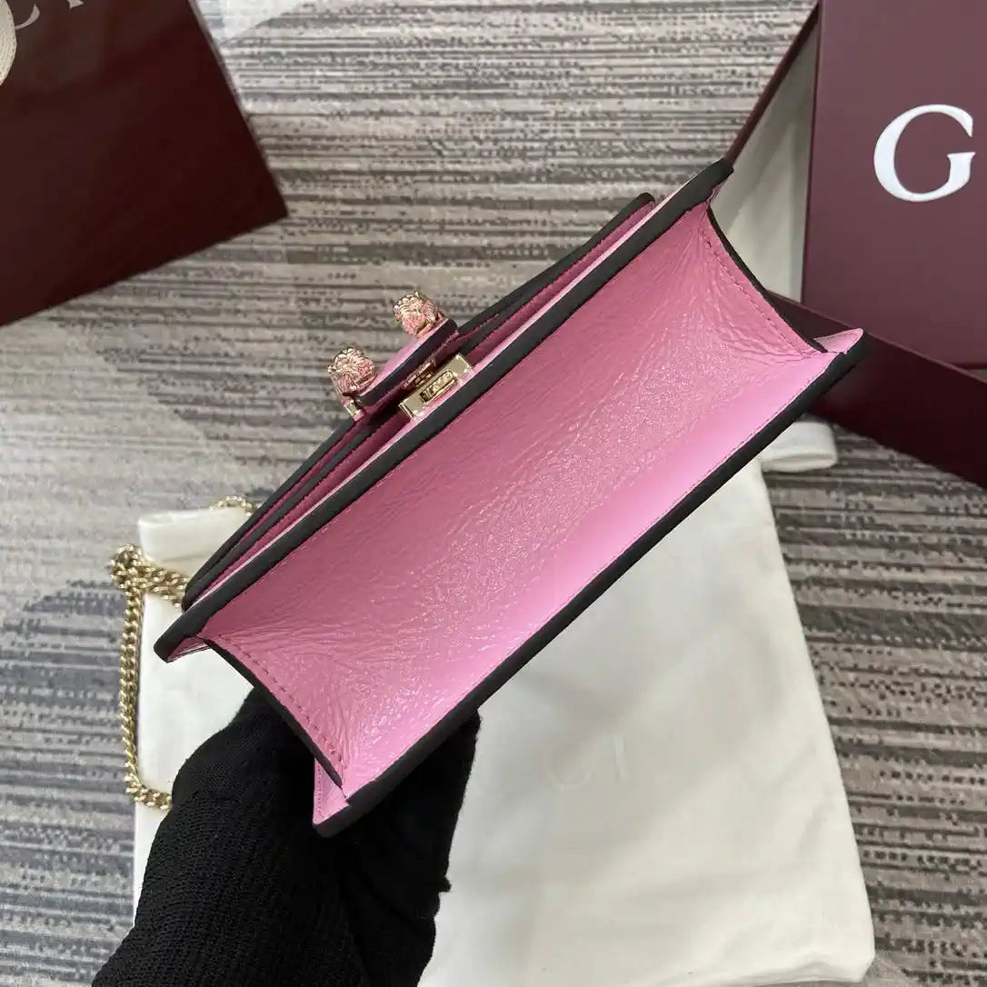 Gucci 837370 Dionysus mini shoulder bag pink leather