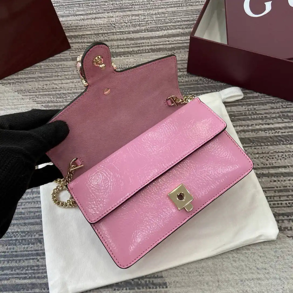 Gucci 837370 Dionysus mini shoulder bag pink leather