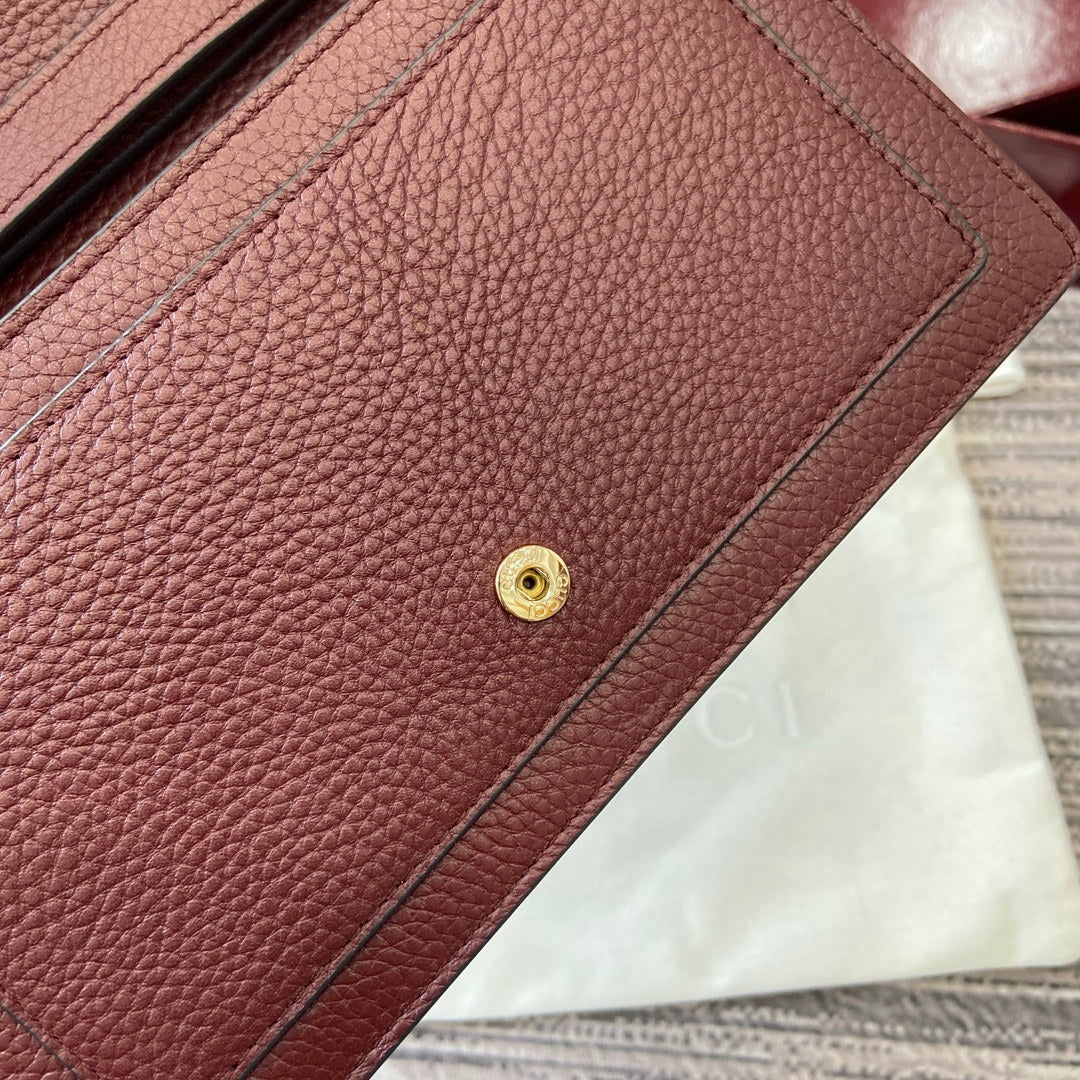 Gucci 837373 Dionysus Wallet On Chain Anchora Red