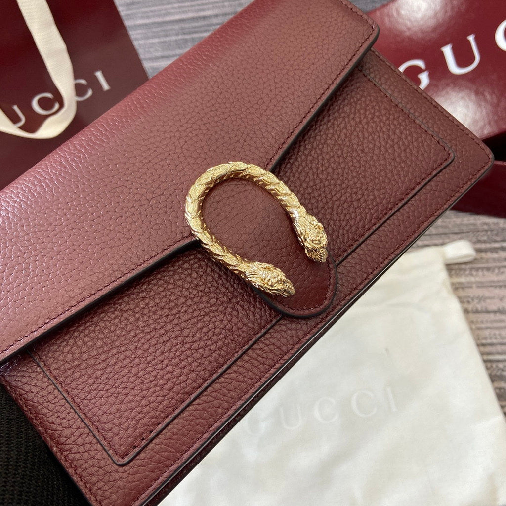 Gucci 837373 Dionysus Wallet On Chain Anchora Red