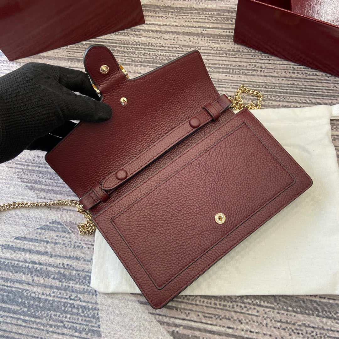 Gucci 837373 Dionysus Wallet On Chain Anchora Red