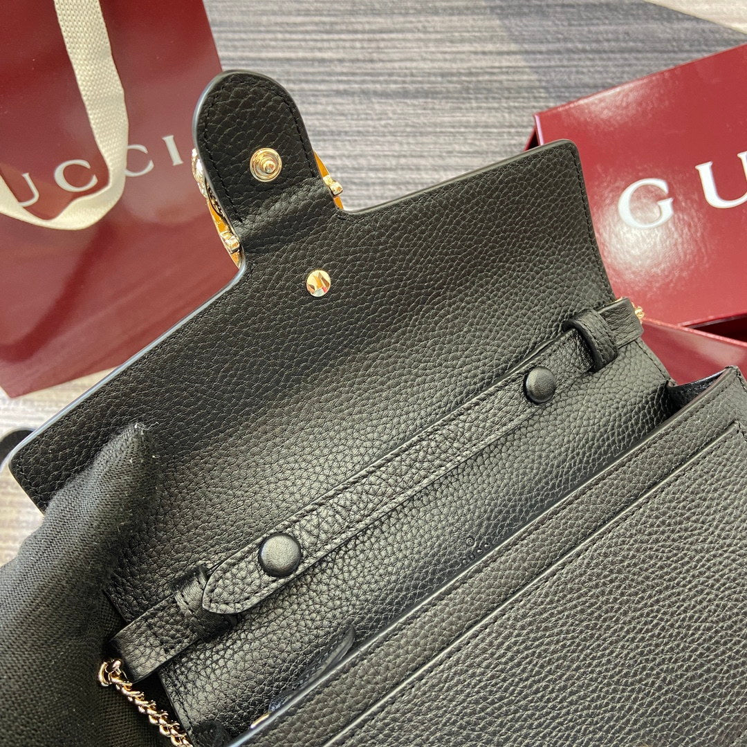 Gucci 837373 Dionysus Wallet On Chain Black