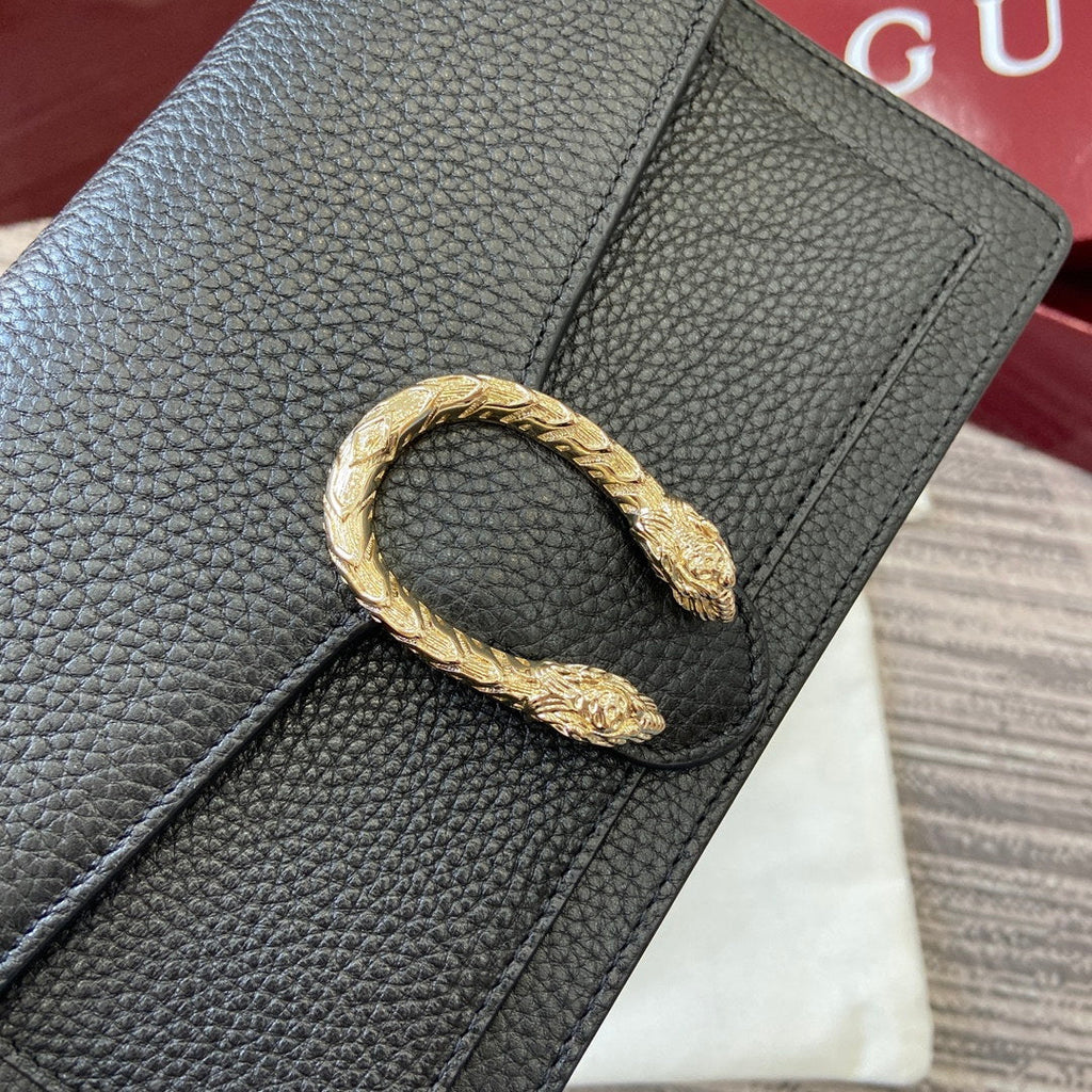 Gucci 837373 Dionysus Wallet On Chain Black