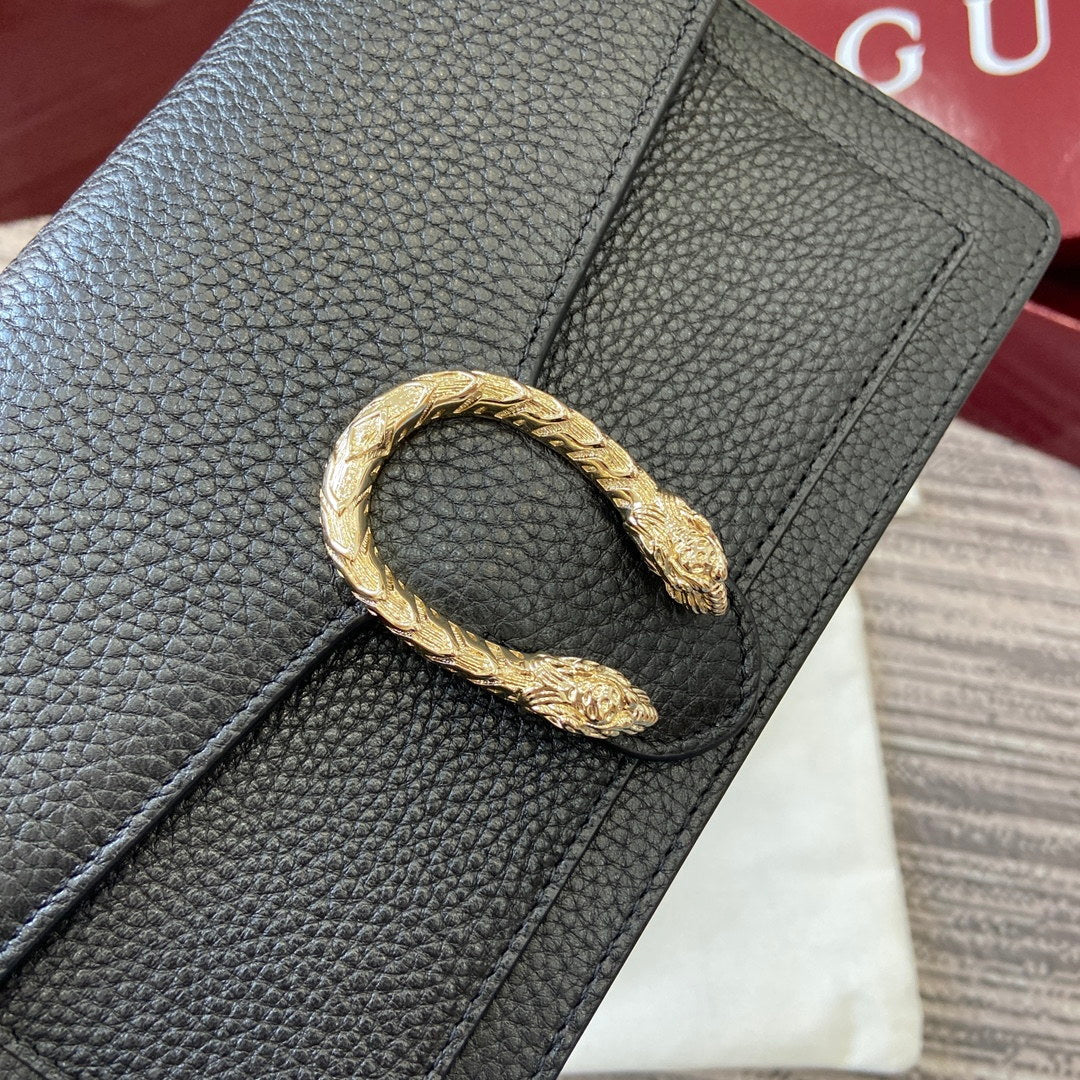 Gucci 837373 Dionysus Wallet On Chain Black