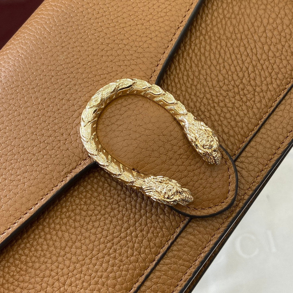Gucci 837373 Dionysus Wallet On Chain Brown