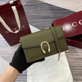 Gucci 837373 Dionysus Wallet On Chain Green