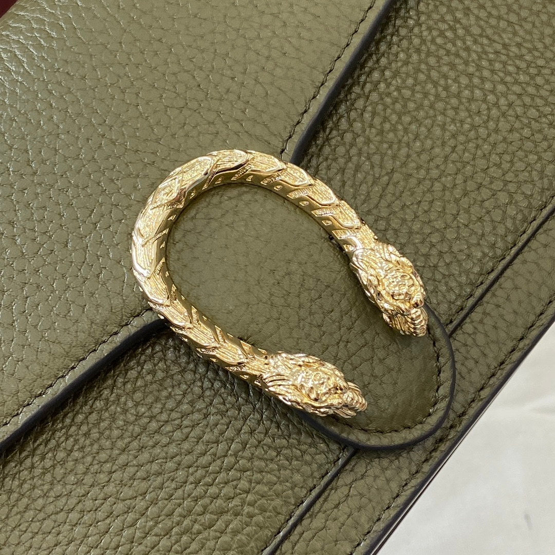 Gucci 837373 Dionysus Wallet On Chain Green