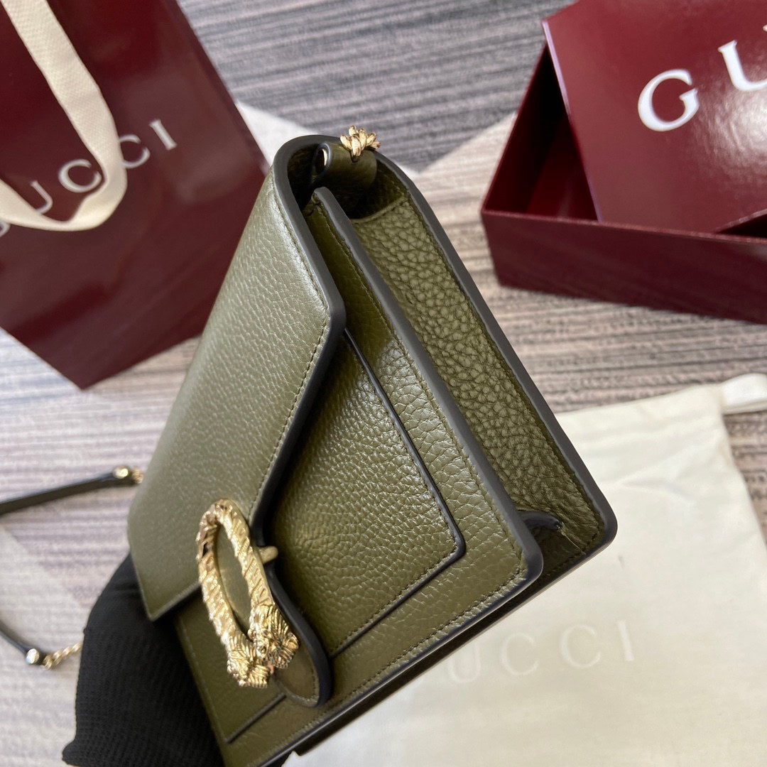 Gucci 837373 Dionysus Wallet On Chain Green