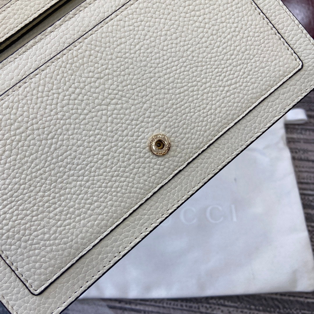Gucci 837373 Dionysus Wallet On Chain White