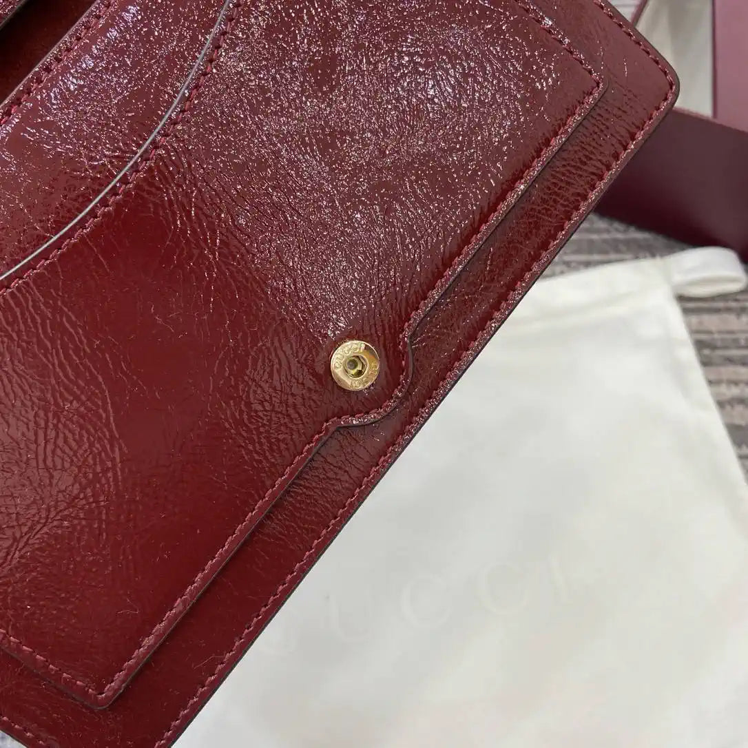 Gucci 837374 Dionysus Wallet On Chain Anchora Red