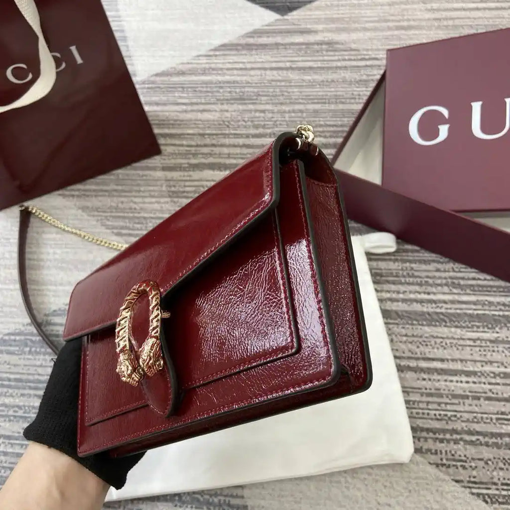 Gucci 837374 Dionysus Wallet On Chain Anchora Red