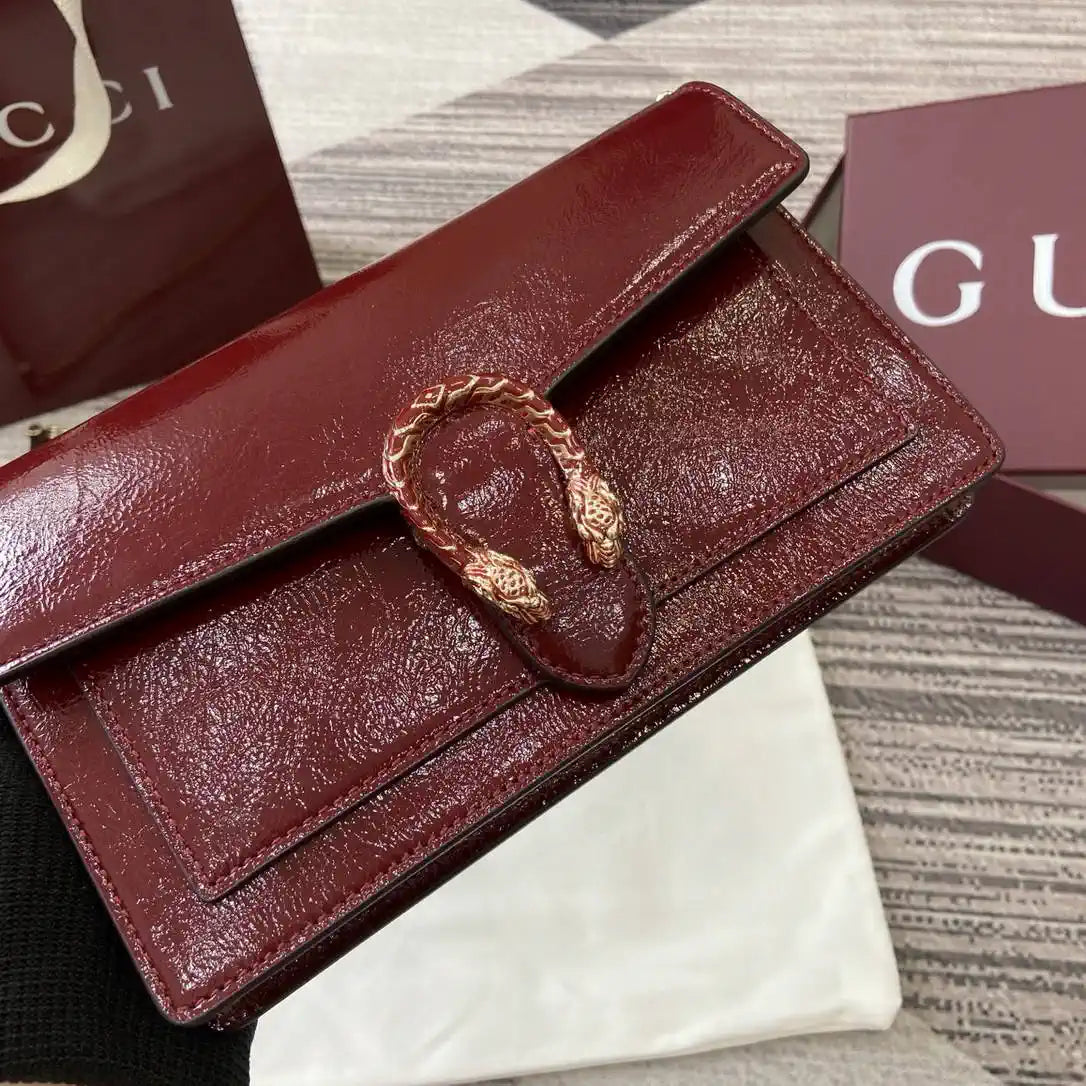 Gucci 837374 Dionysus Wallet On Chain Anchora Red