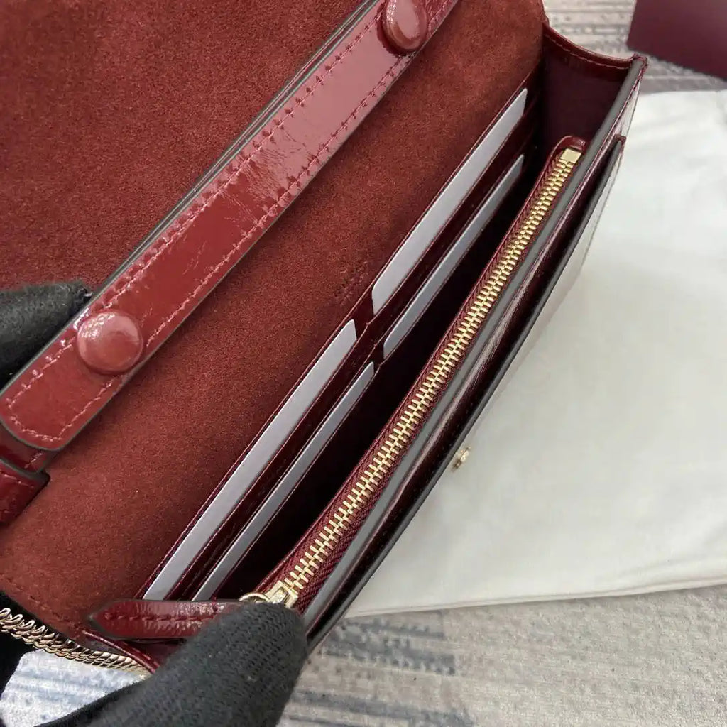 Gucci 837374 Dionysus Wallet On Chain Anchora Red