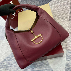 Gucci 837466 Gucci Softbit Maxi Shoulder Bag Ancora Red - Default Title - View 3