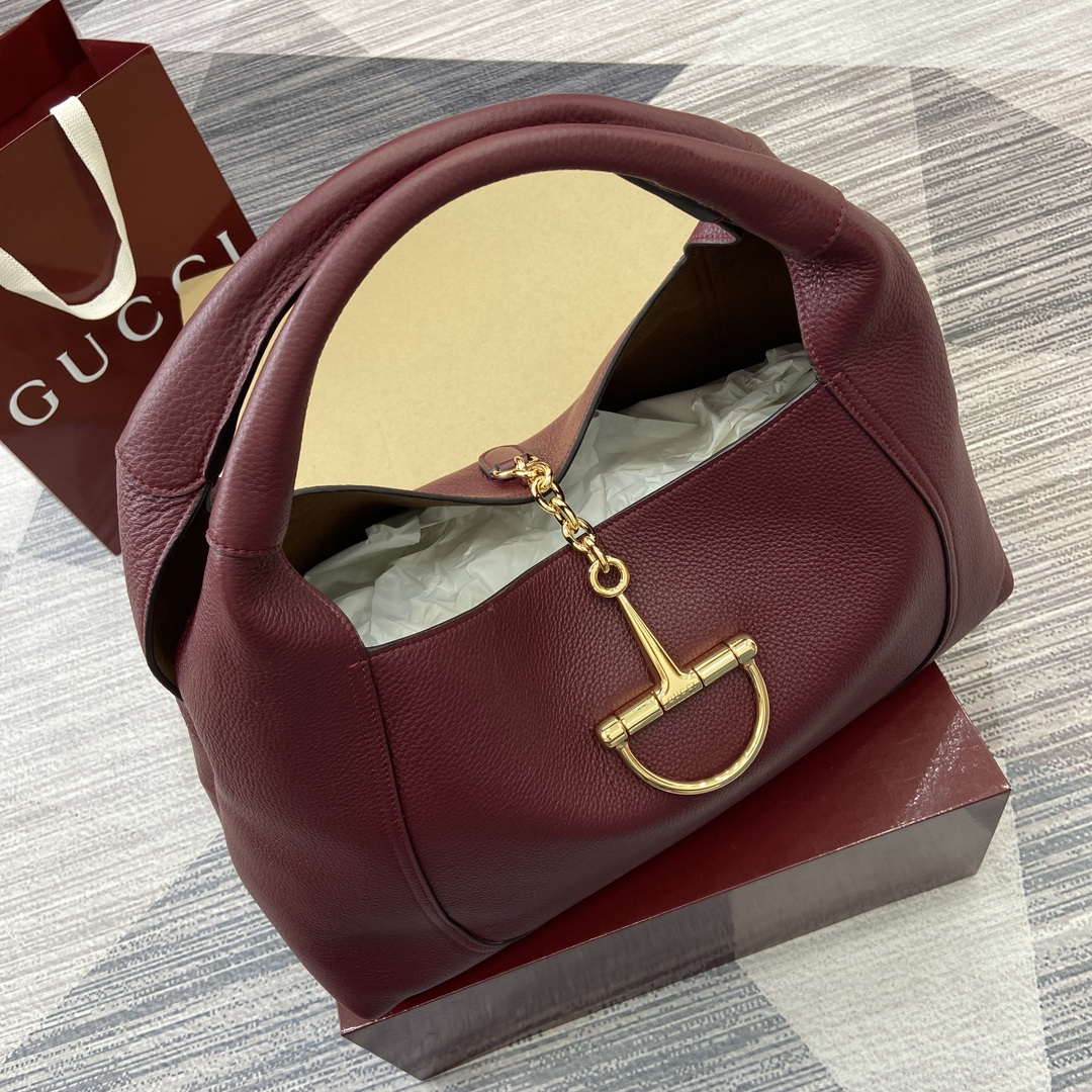 Gucci 837466 Gucci Softbit Maxi Shoulder Bag Ancora Red