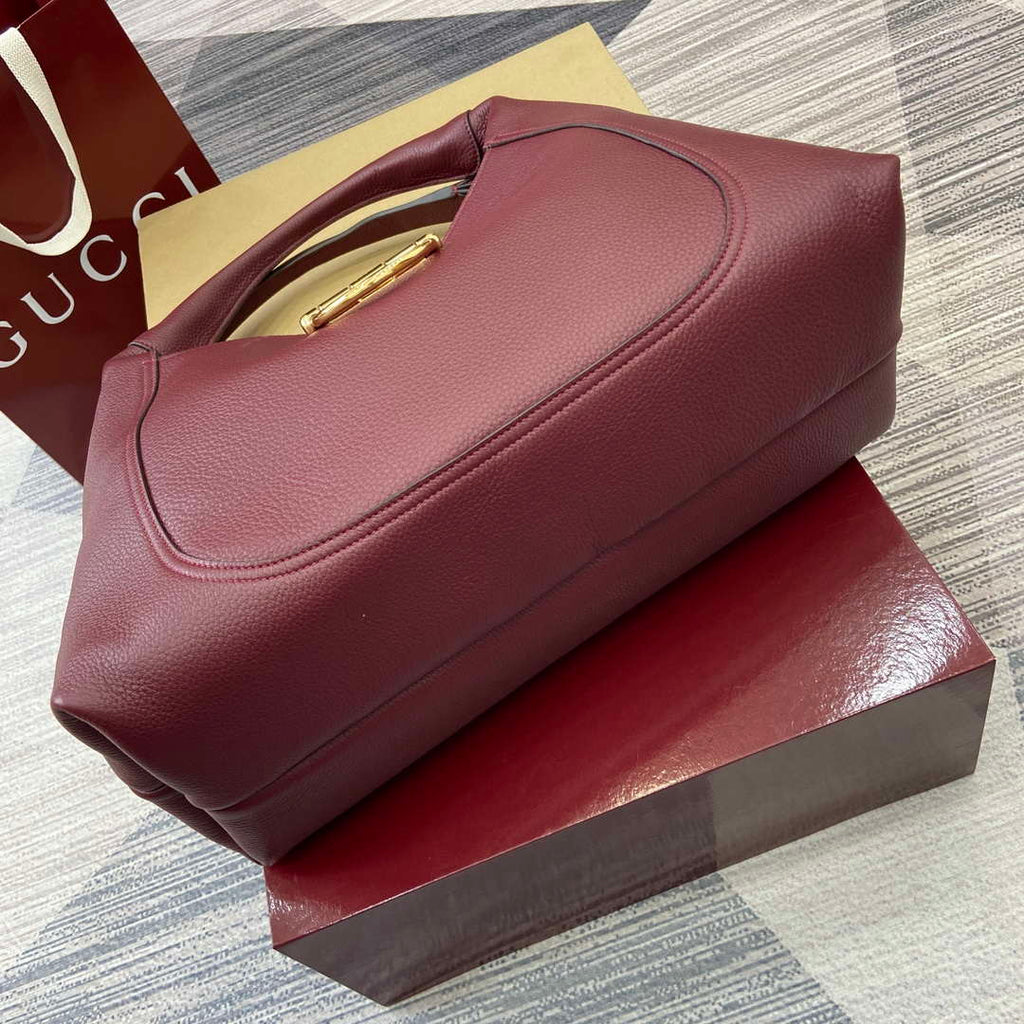 Gucci 837466 Gucci Softbit Maxi Shoulder Bag Ancora Red