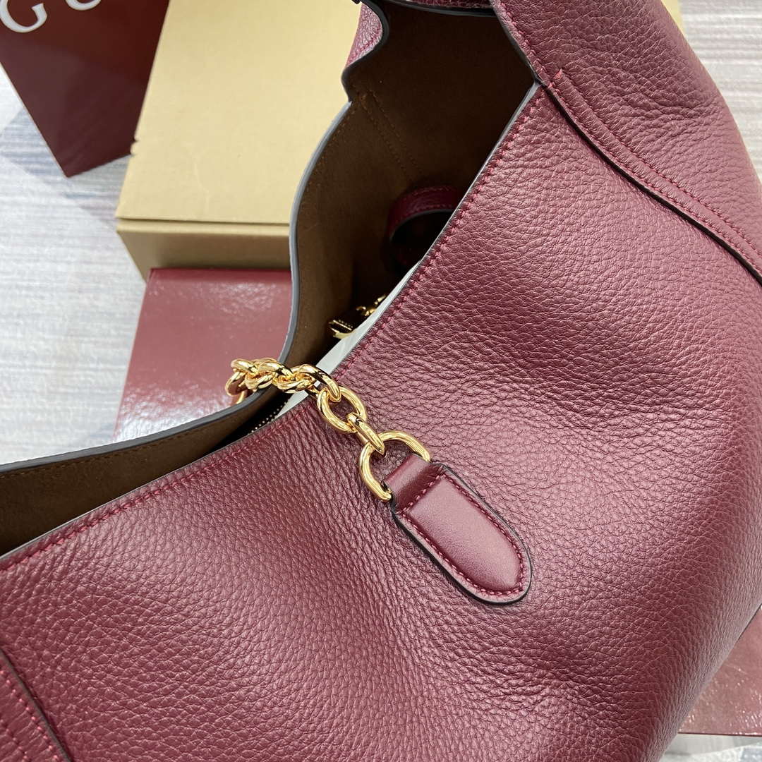 Gucci 837466 Gucci Softbit Maxi Shoulder Bag Ancora Red - Default Title - View 8