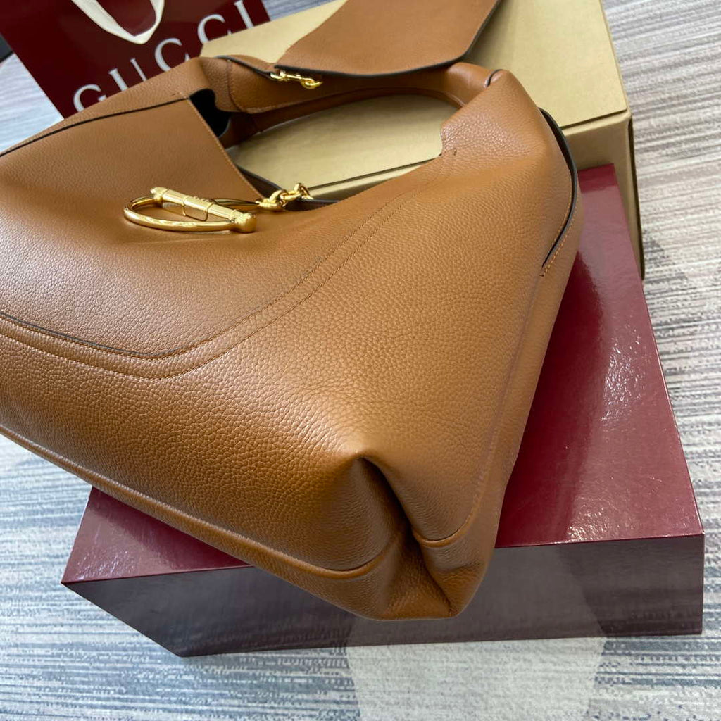 Gucci 837466 Gucci Softbit Maxi Shoulder Bag Brown